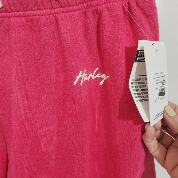 Hurley Pink and Peach Tie-Dye Sweatpants, Size Small, N̈WT - Picture 3 of 9